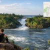 Reiseziel mit Lagekarte in Jinja, Afrika