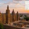Reiseziel mit Lagekarte in Kano, Afrika
