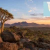 Reiseziel mit Lagekarte in Keetmanshoop, Afrika