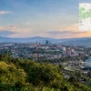 Reiseziel mit Lagekarte in Kigali, Afrika