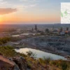 Reiseziel mit Lagekarte in Kitwe, Afrika