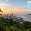 Reiseziel mit Lagekarte in Libreville, Afrika