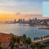Reiseziel mit Lagekarte in Luanda, Afrika