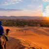 Reiseziel mit Lagekarte in Merzouga, Afrika