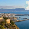Reiseziel mit Lagekarte in Nador, Afrika