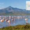 Reiseziel mit Lagekarte in Nakuru, Afrika