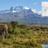 Reiseziel mit Lagekarte in Nanyuki, Afrika