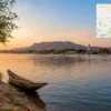 Reiseziel mit Lagekarte in N'Djamena, Afrika
