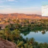 Reiseziel mit Lagekarte in Nefta, Afrika