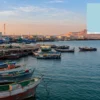 Reiseziel mit Lagekarte in Nouadhibou, Afrika
