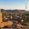 Reiseziel mit Lagekarte in Ouadane, Afrika