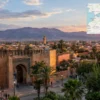 Reiseziel mit Lagekarte in Oujda, Afrika
