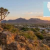 Reiseziel mit Lagekarte in Outjo, Afrika