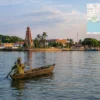 Reiseziel mit Lagekarte in Porto-Novo, Afrika
