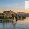Reiseziel mit Lagekarte in Rosetta, Afrika