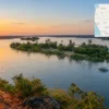 Reiseziel mit Lagekarte in Rundu, Afrika