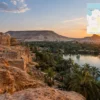 Reiseziel mit Lagekarte in Siwa, Afrika