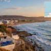 Reiseziel mit Lagekarte in Taghazout, Afrika