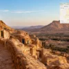 Reiseziel mit Lagekarte in Tataouine, Afrika