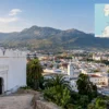 Reiseziel mit Lagekarte in Tetouan, Afrika