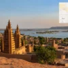 Reiseziel mit Lagekarte in Timbuktu, Afrika