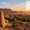 Reiseziel mit Lagekarte in Timimoun, Afrika