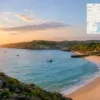 Reiseziel mit Lagekarte in Tofo, Afrika