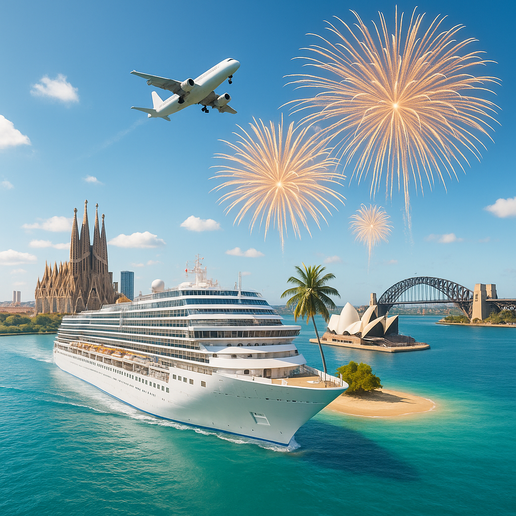 35 Tage Kreuzfahrten Weltkreuzfahrt Kreuzfahrt mit Costa Deliziosa ab/an Barcelona mit Flüge ab/an München All Inclusive